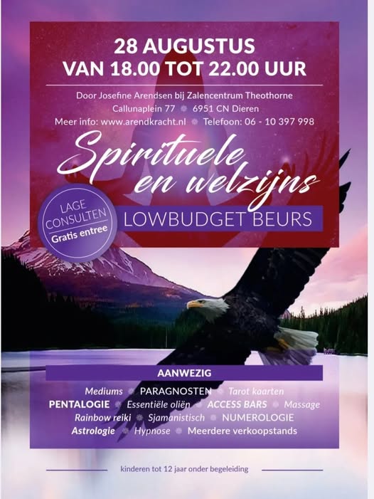 Spirituele en Welzijnsbeurs 28 augustus 2025, Dieren